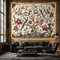 thumbnail image 6 of Long-Tailed Birds in an Ornate Botanical Garden, Dramatic Vintage for Bird Lovers, Floral Home Decor, Housewarming Gift, Tapestry Wall Hanging for Living Room and Bedroom, 6 of 7