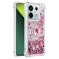 thumbnail image 2 of Funda para Xiaomi Redmi Note 13 Pro 5G con Brillo Líquido Flotante, Purpurina, Parachoques y Anillo Giratorio Soporte, 2 of 5