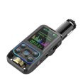 thumbnail image 3 of Bluetooth-compatible Car FM Transmitter USB Car Charger MP3 Player Receiver_Perfect Gift, 3 of 5