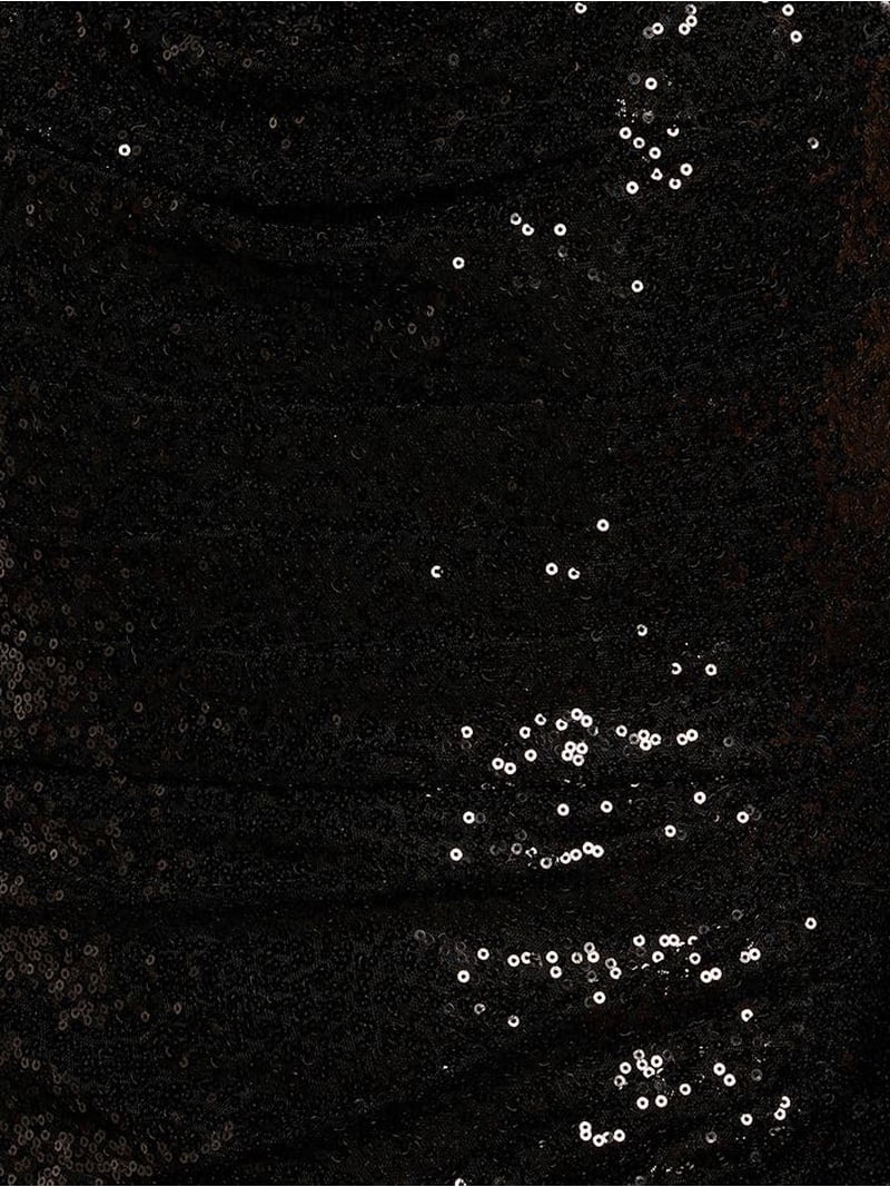 david's bridal black sequin dress David's Bridal, The Edit by DB Studio Women's Formal Sculpted Strapless  Neckline Sheath Dress, Full Length, Sequin