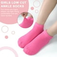 thumbnail image 3 of Toddler Girls Socks, 20 Pairs Ankle Half Cushion Low Cut Athletic Socks for Girls Kids Children Aged 1-13, 3 of 6