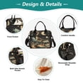 thumbnail image 3 of FORMRS Insulated Lunch Bag Unisex Large Capacity with Shoulder Strap, Black Dinosaur, 3 of 6