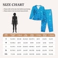 thumbnail image 4 of Wukai Winter With Snowflakes Print Women's Pajama Set,PJ Set,Lounge Sets For Women Soft Long Sleeve Sleepwear Comfort and Style-X-Large, 4 of 7