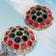 thumbnail image 3 of 2pcs colorful crystal glass drill buttons diy sewing jewelry crafts supplies clothes decor2pcs red, 3 of 5
