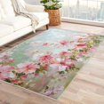 thumbnail image 1 of Floral Rugs for Living Room - Floral Rug & Home Decor, Pink Flower Rugs for Entryway, Washable Rugs, 2x3 Area Rug, Non Slip Soft Low Pile Indoor Door Mat, Girls Spring Carpet & Room Decorations, 1 of 7