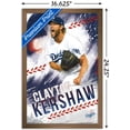 thumbnail image 4 of MLB Los Angeles Dodgers - Clayton Kershaw 19 Wall Poster, 14.725" x 22.375" Framed, 4 of 6