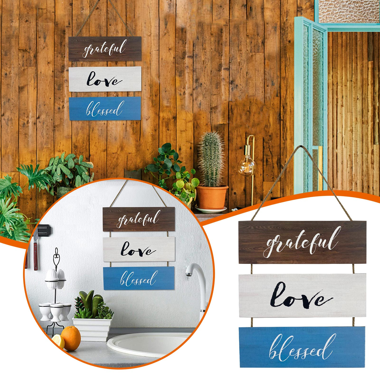 onhuon decorative wooden signs rustic farmhouse wooden wall signs