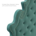 thumbnail image 6 of Modway Diana Tufted Performance Velvet Twin Headboard in Teal, 6 of 9