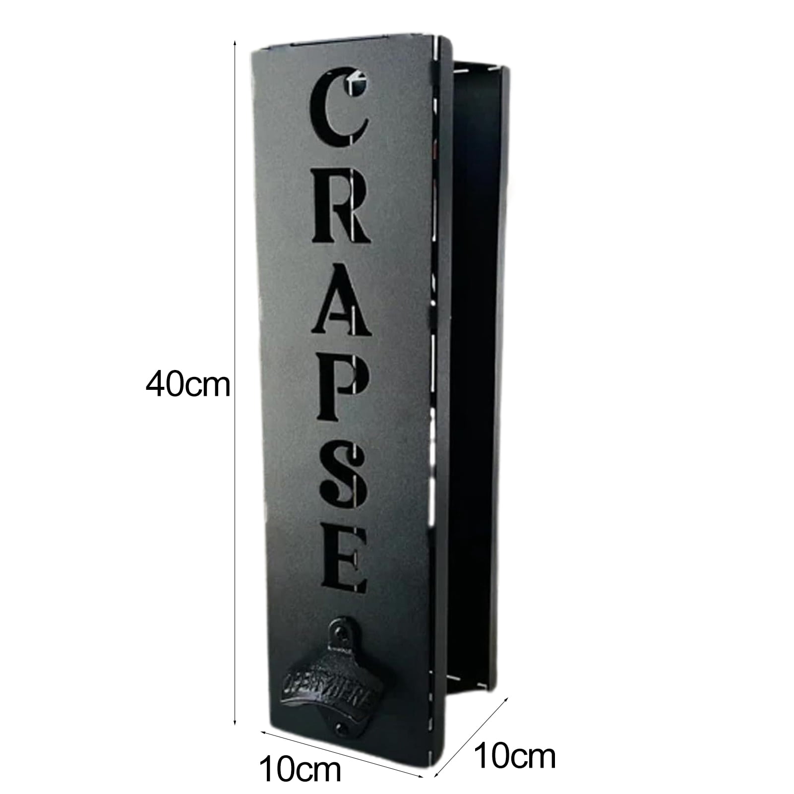 Ludlz Wall Mounted Can Cooler Holder with Bottle Opener Rustproof Corrosion Resistant Easy to Install Wine Can Bottle Opener