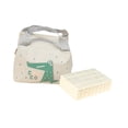 thumbnail image 3 of Juego de Mahjong Mini Juego de Ocio con Bolsa de Almacenamiento con 144 Fichas Clásico blanco, 3 of 9