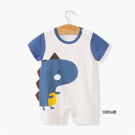 

dmqupv Ones for Girls Baby Children Girls Print Summer Short Sleeve Romper Toddler And Baby Matching Outfits Sky Blue 6-12 Months
