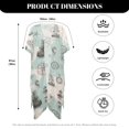 thumbnail image 6 of HELLHERO Polyester Bathing Suit Cover Up for Summer Lightweight Casual Retro Boat Pattern, 6 of 6