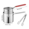 thumbnail image 3 of Electric Deep Fryer for Home Use, Stainless Steel Small Deep Fryer with Oil Splashing Guard & Frying Basket - Perfect for French Fries, Chicken Wings, Churros (1 Set), 3 of 5