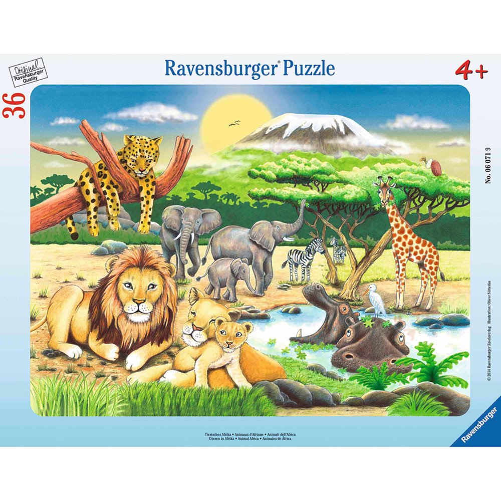 Ravensburger African Animals Puzzle, 36 Pieces - Walmart.com - Walmart.com