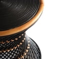 thumbnail image 4 of Kirby Rattan Round Stool Black, 4 of 5