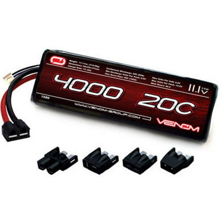 Venom 20C 3S 4000mAh 11.1 LiPO Battery with Universal Plug