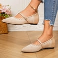 thumbnail image 6 of Womens Mesh Ballet Flats Mary Jane Fishnet Ballerina Buckle Strap Comfortable Causal Dress Shoes, 6 of 6