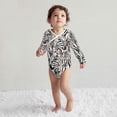 thumbnail image 4 of Xecao Leopard And Zebra Print Baby unisex-baby Cotton Long-sleeve Bodysuits-3 Months, 4 of 6