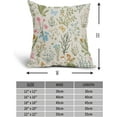 thumbnail image 4 of Spring Pink Floral Pillow Covers 16x16 Inch Sage Green Wild Flower Plant Butterfly Decorative Pillow Cases Vintage Seasonal Cushion Covers Farmhouse Home Decor for Porch Couch Outdoor Set of 2, 4 of 6