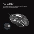 thumbnail image 4 of CM-818 Ratón Ócico de Ratón Ócico Wired 1200dpi USB Gaming Mouse Matón Ergonímico Con Colorante Negro de Respiración Negra, 4 of 7