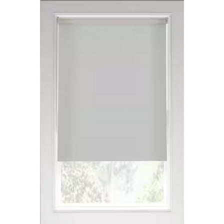 White Cordless Blackout Vinyl Roller Shade 37.25 in. W x 78 in. L  Free Shipping