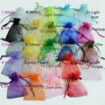 thumbnail image 3 of 100pcs 24 Colors Jewelry Packaging Bag 5*7 7*9 9*12 10*15cm Organza Bags Gift Storage Wedding Drawstring Pouches Wholesales, 3 of 10
