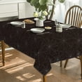 thumbnail image 3 of Halloween Tablecloth 60x84 Inch Rectangular, Cobweb Black Washable Table Cover for Party Picnic Dinner Decor, 3 of 6