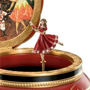 Clara And The Nutcracker Heirloom Porcelain Music Box with Russian Style Art by The Bradford Exchange