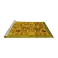 thumbnail image 2 of Ahgly Company Machine Washable Indoor Rectangle Abstract Yellow Modern Area Rugs, 2' x 4', 2 of 4
