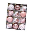 thumbnail image 5 of 12 Pcs Christmas Balls Hanging Ornaments Tree Decorations Glittering Rose Red for Holiday Wedding and Home Decor, 5 of 9