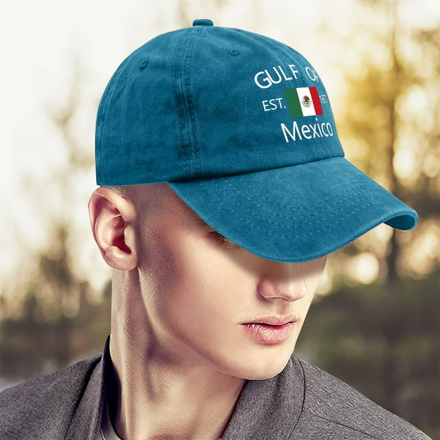 Fiudx Gorra de Algodón Lavado, Ajustable, Estampado Llamativo de México, Tela Suave y Cómoda, Ideal para Uso Diario y Deportes Al Aire Libre, Accesorio de Moda Elegante, Lavable y de Fácil Cuidado.