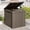 Light Brown, variant on Uforic 51 Gallon Resin Outdoor Deck Box, Waterproof Lockable Storage Box with Side Handles for Patio Garden Pool, Black