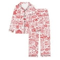 thumbnail image 2 of Women's Pajama Sets – Soft Cotton Lounge Sets, Comfortable Sleepwear for Every Night Printed Women's Long Sleeved Pajamas Pajamas, 2 of 3