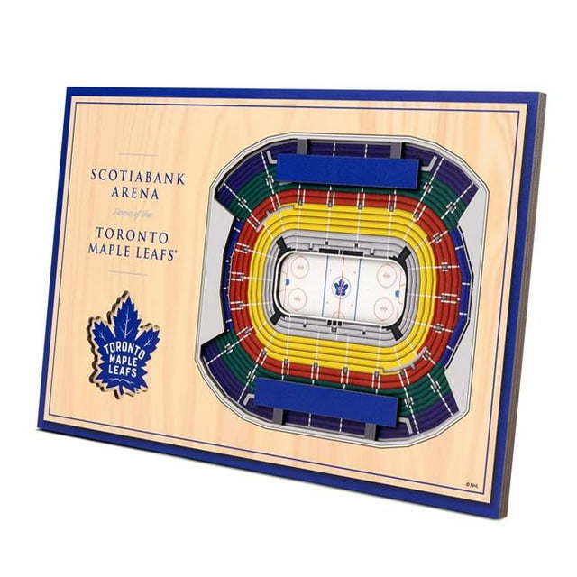 YouTheFan 8491591 NHL Toronto Maple Leafs 3D StadiumViews Desktop Display - Scotiabank Arena