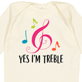 thumbnail image 4 of Inktastic Choir or Marching Band Treble Music Girls Long Sleeve Baby Bodysuit, 4 of 5
