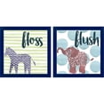 thumbnail image 1 of Great Art Now Jungle Bath by Grace Popp, 2 Piece Framed Art Set Each 14"W x 14"H, 1 of 3