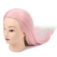 thumbnail image 3 of Cabeza de maniquí con trenzado de cabello, práctica de corte de cabello, peluquería, estilismo, cabeza de maniquí, luz roja, 3 of 14