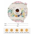 thumbnail image 6 of 15 Inch Round Placemats Set of 6, Easter Eggs Non Slip Heat Insulation PP Table Mats, Spring Rabbit Butterfly Floral Leaf Pink Plaid Washable Place Mats for Kitchen Dining Party Table Decor, 6 of 7