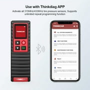 ThinkCar automotive diagnostic scan tools, TPMS testing, OBD2 scanner, and service kit.