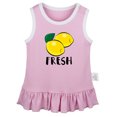 thumbnail image 2 of iDzn Lemon Fresh Lemonade Novelty Dresses For Baby, Newborn Babies Skirts, Infant Princess Dress, 0-24M Kids Graphic Clothes (Pink Sleeveless Dresses, 0-6 Months), 2 of 4