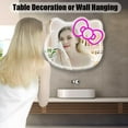 thumbnail image 5 of Hello Kit Neon Sign Mirror 18.1" x 16.1" Anime Cat Neon Mirror Makeup Wall Mirror with Dimmable Kawaii Cat Vanity Mirror for Bedroom,Game Room,Kids Birthday Xmas Easter Gift, 5 of 9