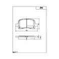 thumbnail image 2 of Balatas Delanteras para Volkswagen Golf 1985-1994 Dynamik DNK7611D741, 2 of 2