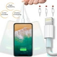 thumbnail image 4 of DEBGFS for  Charger Cord MFi Certified - Lightning Cable 3Pack 3ft Durable Lightning to USB A Charging Cable Compatible with  13 12 11 Pro Max iPad Airpods, 4 of 8