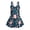 Axolotl Starfish Seashell Coral, variant on Purple Golden Marble Pattern Girls Sleeveless Swimsuit One Piece UPF 50+ Skirted Bathing Suit Modest Beach Swim Dress Breathable Swimwear, 6-7 Years