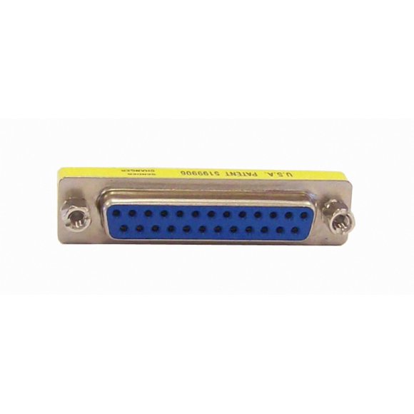 Your Cable Store Db25 Puerto Serie De 25 Pines Adaptador Hembra/Hembra Cambiador De Género Rs232