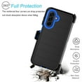 thumbnail image 2 of Galaxy A17 5G Case,Takfox Samsung Galaxy A17 5G Holster Phone Case with Built-in Screen Protector Swivel Belt Clip [3 Layers] Heavy Duty Full Body Protection Shockproof Kickstand Cover - Blue, 2 of 7