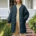 thumbnail image 4 of Roncen Puffer Jacket Women Oversized Lightweight Warm Jacket Button Down Fall Winter Coat with Pockets, 4 of 6