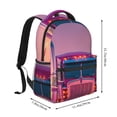 thumbnail image 2 of Easygdp Sunset Truck Highway Mochila Ergonómica Versátil para Laptop - Múltiples Bolsillos, Correas Ajustables, Unisex para Escuela, Viajes y Actividades al Aire Libre-One Size, 2 of 5