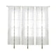 thumbnail image 1 of White Flower Embroidered Sheer Curtains for Window Shielding Made of Premium Polyester 80 x 100 CM, 1 of 1