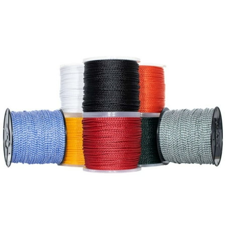 

Hollow Braid Polypropylene Rope - Large Variety of Colors and Diameters - 10 25 50 100 250 and 500 Foot Lengths